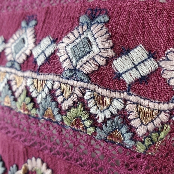 Free People Embroidered Tunic Dress Boho Festival - Picture 7 of 13